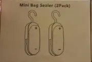 (2-Pk) Mempedont Portable Heat Vacuum Mini Bag Sealer Plastic ME-230417-BS
