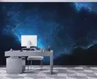 3D Night Scene Cloudy Self-adhesive Removeable Wallpaper Wall Mural 66