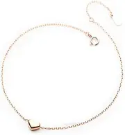 [Generic] 925 Sterling Silver Love Heart Anklet