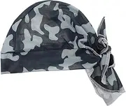 [Baluue] Cycling Headscarf Hat Sun Protection Breathable Sports Cap Comfortable Fit Head Wrap Lightweight Riding Cap for Outdoor Activities Camouflage