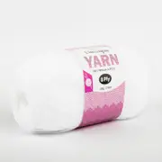 Birch Classique Knitting Yarn 100% Premium Acrylic-White 100g Ball, 8Ply