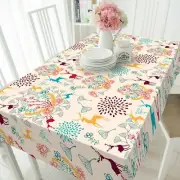 3D Trumpet Antelop O122 Christmas Tablecloth Table Cover Cloth Birthday Party An
