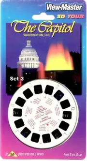 The Capitol Washington D.C. 3d View-Master 3 Reel Packet SEALED