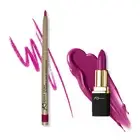 Khasana Lipstick & Automatic Lip Liner Set, Matte Matching Color Kit, Long Wear