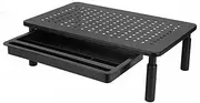 Monitor Stand Computer Desk Riser Adjustable Height for Desktop with Drawer
