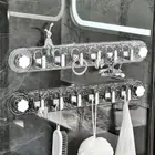 Suction Cup Hook Strong Bathroom Towel Rack No Punching Wall Hanging Coat Rack