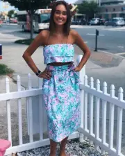 Lilly Pulitzer LENORA SET Crop Top and Skirt Size 10 Camelflage 2 Piece SET NWT