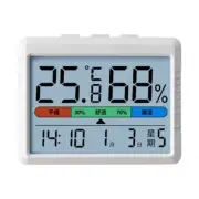 Indoor Thermometers Clock For Accurate Temperature And Humidity
