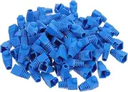100Pcs Network Cable Cover Replacement Bend Plastic Connector Boots for Connect Plug Easy to Install Compact Lightweight for Home