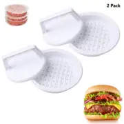 2 Pk Burger Press Hamburger Patty Maker Non Stick Patty Grill Meat Beef Cooking