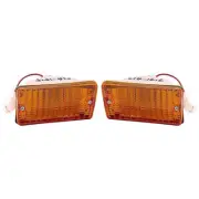 Fits 1983-1988 Mitsubishi Cordia Front Signal Light w/Bulbs Pair MI2530104 (for: Mitsubishi)