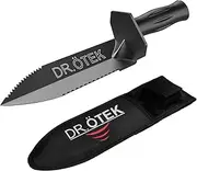 [DR.ÖTEK] Metal Detector Digger Tool, Double Serrated Edge Digger Gardening Accessories with Sheath Belt Mount