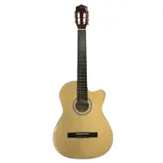 Tribute 39 Inch Classical Acoustic Guitar Cutaway w/ Nylon Strings Gloss Finish