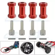 4pcs 12mm Wheel Hex Hub Adapter 25mm Extension For 1/10 RC Crawler SCX10 D90 Red