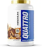 Magnum Nutraceuticals Quattro -, Peanut Butter Cups, 2LB - May Support Muscle Growth & Recovery