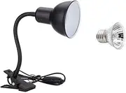 75W Reptile Heat Lamp Tortoise Heat Lamp Basking Lamp Heater Adjustable with Clip for Reptiles Turtle Aquarium Bulb Included
