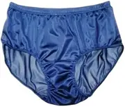 [BFYSYO] 4 pcs. Hip 50-54 inches Thai Vintage Solid Color Sheer Nylon Panties Brief Underwear Adult man woman Comfort Loose Soft random color