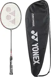 YONEX Graphite Badminton Racquet Smash (Black Flash Red, G4, 73 Grams, 28 lbs Tension)