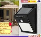 1 2 4 Pack 20 LED Solar Powered PIR Motion Sensor Garden Outdoor Security Lights