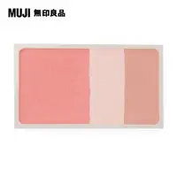 在飛比找PChome24h購物優惠-【MUJI 無印良品】3色臉部粉彩(珊瑚)/4.7g