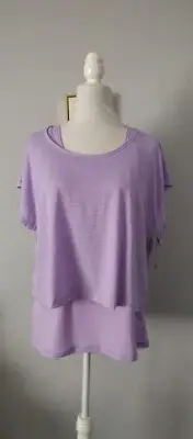 Champion Athletic Womens Tank Top purple Loose Fit , sixe XL with tags Two One