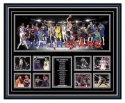 JA MORANT STEPHEN CURRY JAYSON TATUM KEVIN DURANT SIGNED FRAMED MEMORABILIA