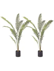 SOGA 2X 180cm Artificial Green Rogue Hares Foot Fern Tree Fake Tropical Indoor Plant Home Office Decor