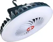New LED Camping Tent Lights Outdoor Night Market Stalls Camping Fan Lighting USB Charging Emergency Camp Lights Standard 1254 Content Pedal Piano (Powder)