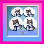 West Elm Rachel Kozlowski Dapper Animal Plate Ocelot set of 4