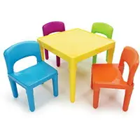 在飛比找樂天市場購物網優惠-《孩子國》寶貝繽紛桌椅組