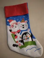 17 inch Christmas Stocking Santa Polar Bear Penguin 276118