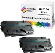 2 Pack Compatible Toner Cartridge Replacement for HP Q7516A 16A (12,000 Pages) for HP Laserjet 5200 5200DTN 5200L 5200n 5200tn