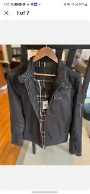 Ben Sherman Moto Leather Jacket Men's New With Tags (NWT) Dark Chocolate