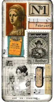 Junk Journal Art Cards, Vintage Collage, #17, 8 pcs 3" x 6"