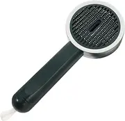 FONDOTIN Soft Cat Grooming Brush with Release Button Pet Hair Removal Comb for and Cats Ergonomic Design for Easy Grooming for Shedding and Cleaning Fur Multi Pet Compatible Rake Brush