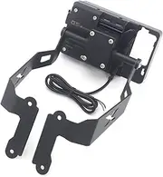 Motorcycle Navigation Bracket Motorcycle Navigation Bracket Mobile Phone Plate Bracket Phone Holder USB for X-ADV 750 XADV 750 2017 2018 2019 2020 Phone Mount (Color : Full Set)