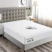ForZzz 2000TC Fitted Sheet King Single Size -Premium Microfiber Fitted Bottom Sheet only- Ultra-Soft Wrinkle Free -Fitted Bedding Sheet Fits Mattress Deep Pocket up to 40 cm for Home&Hotel (White)