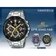 CASIO時計屋 卡西歐 手錶專賣店 EDIFICE EFR-554D-1A9 三眼賽車計時男錶 不鏽鋼錶帶 黑X金 防水100米 日期顯示