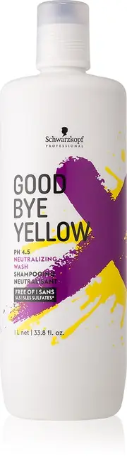 Schwarzkopf professional Good Bye Shampoo neutralizing yellow tones for colored and highlighted hair - 1000ml