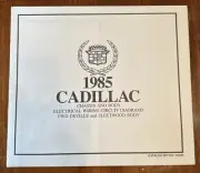 1985 Cadillac Chassis Body Electrical Wiring Circuit Diagrams Deville Fleetwood