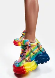 [Anthony Wang] Rainbow Space Candy Platform Sneakers