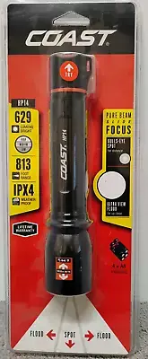 Coast LED Torch Flashlight 629 Lumens Pure Beam Focusing Optic HP14. (03)