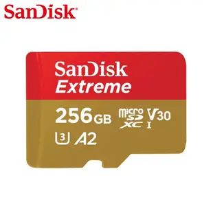 SanDisk Extreme A2 128G 256G microSD 記憶卡 行動裝置電玩記憶卡 安卓適用 廠商直送