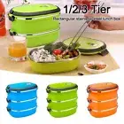 Stainless Steel Bento Box Rectangular Insulated Lunch Box for Kids Adult