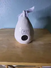 Rae Dunn "Chirp" Tear Drop Ceramic Bird House