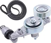 ApplianPar Serpentine Belt with Drive Belt Tensioner Assembly Kit for Honda Accord Pilot Odyssey 3.5L SOHC