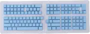 132 Keys Korean Keycaps, Custom Keycaps, OEM Height Keycap Replacement Japanese Korean Keycap Set for 61 62 64 68 72 75 84 87 88 98 100 104 108 Mechanical Keyboard (Blue)