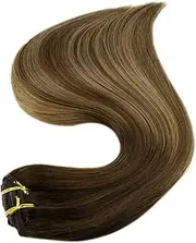 Clip In Remy Hair Extensions Double Wefted Extension Blonde Highlight Ombre 100% Remy Human Hair Extensions Full 3t14p6 20inches 100g