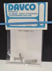 DAVCO Prod. Military Miniatures - (NEW) 1/300th WW1 P209 Fokker D VII