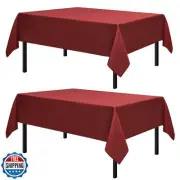 Romanstile Christmas Rectangle Tablecloth, 2 Pack 60 x 102 Inch, Stain and Wr